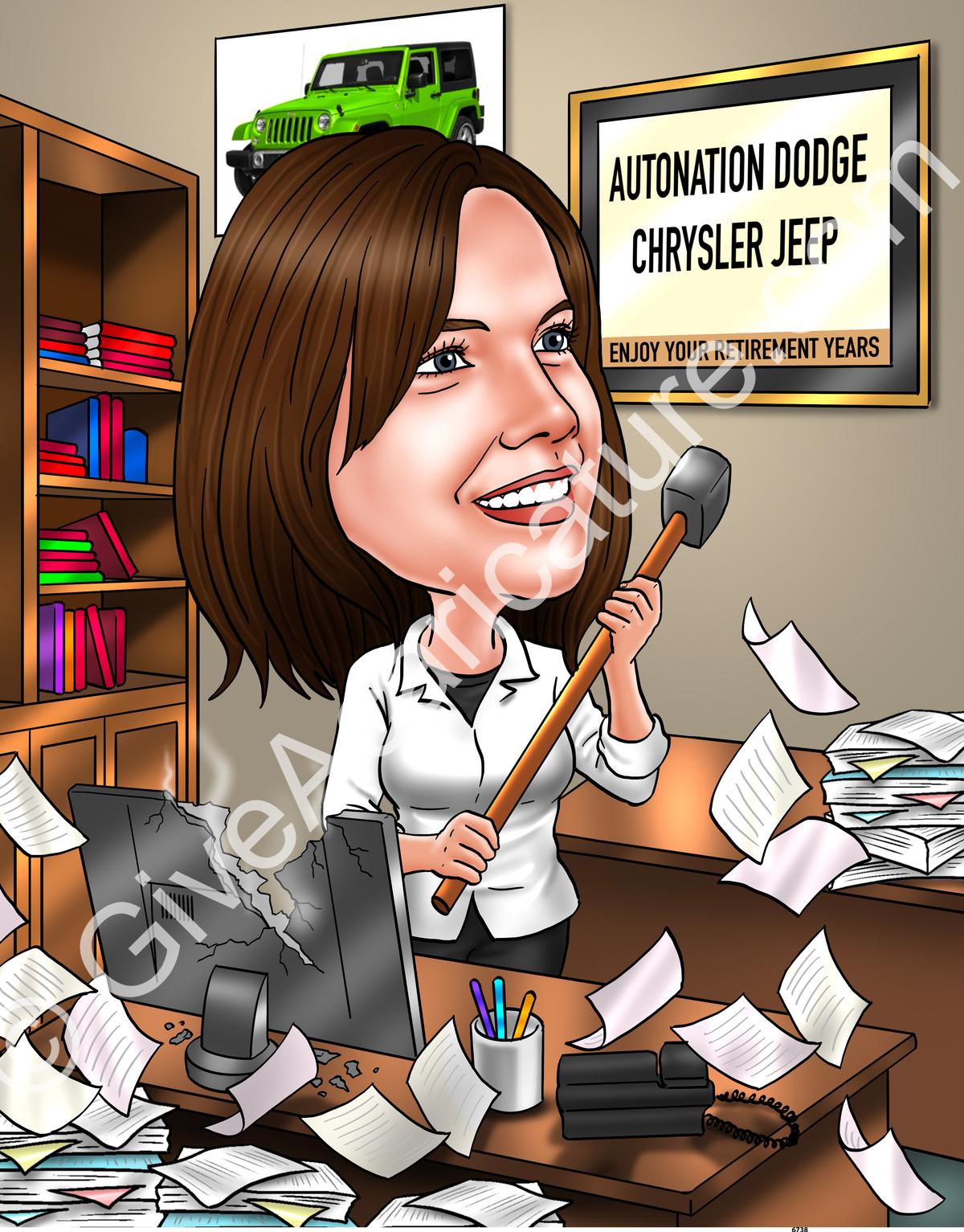 caricature for Frank V.